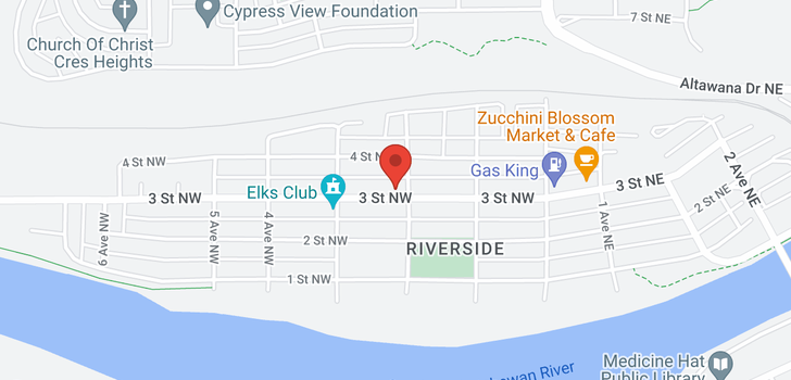 map of 212 3 Street NW
